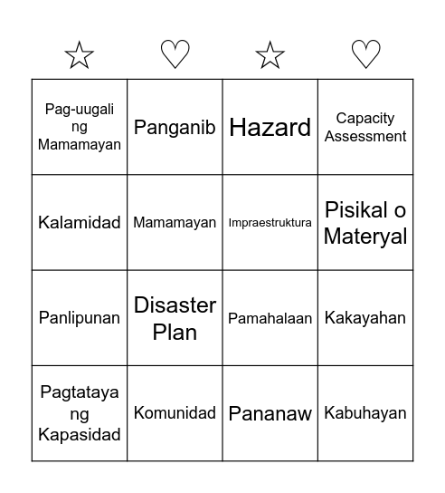 Kakayahan Bingo Card