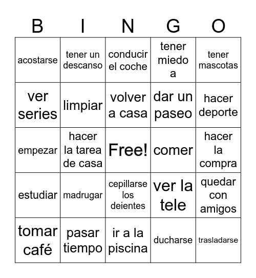 BINGO Card