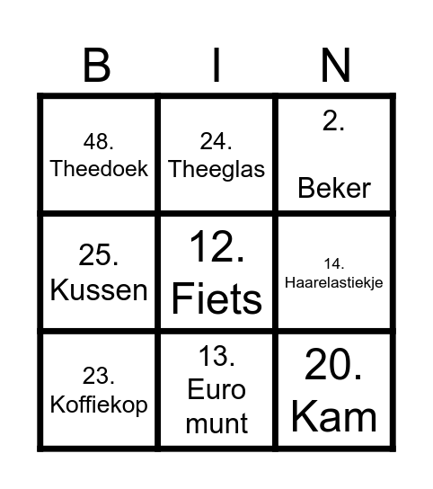 Levend Bingo Card