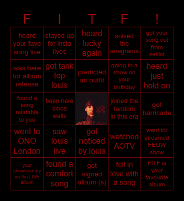 FAITH IN THE FUTURE Bingo Card