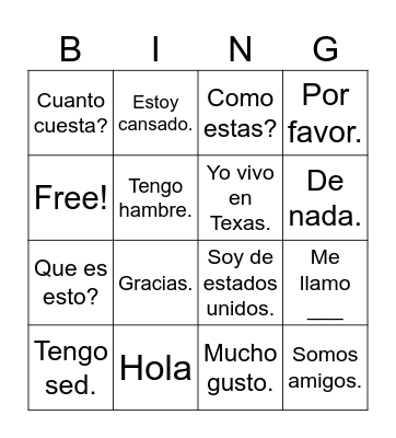 Guadalajara 2024 Bingo Card