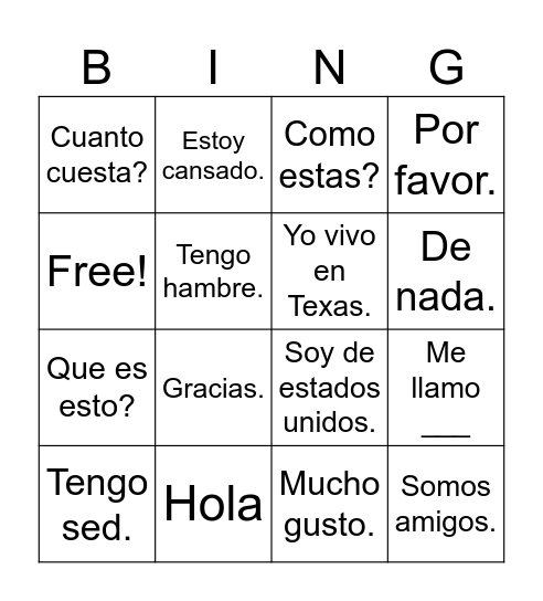Guadalajara 2024 Bingo Card