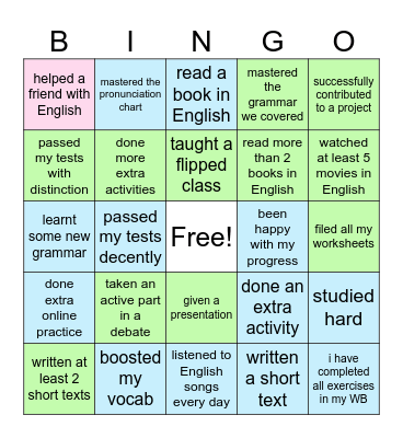 This term I have.. Bingo Card