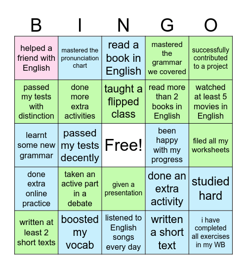 This term I have.. Bingo Card