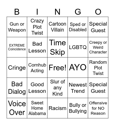 Tomorrow's Teachings Bingo Card