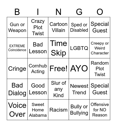 Tomorrow's Teachings Bingo Card