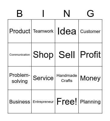 Enterprise Bingo Card