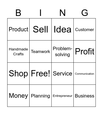 Enterprise Bingo Card