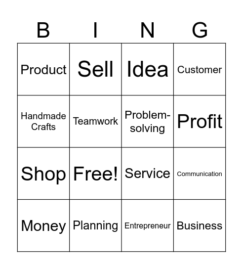 Enterprise Bingo Card