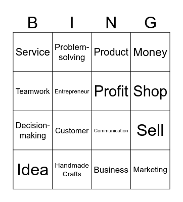 Enterprise Bingo Card