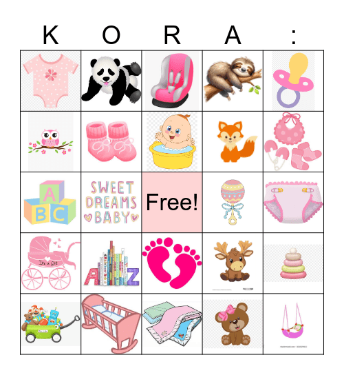 BABY BINGO Card