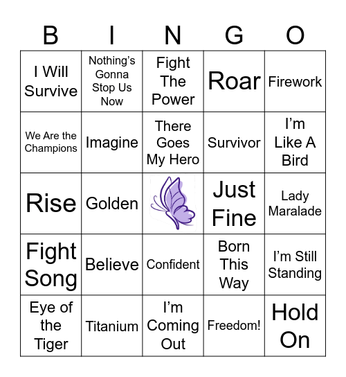 Empowerment Bingo Card