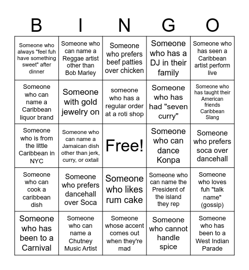 RPI CSA CULTURE BINGO Card