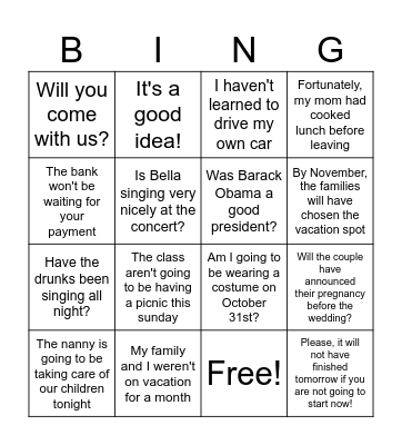 CARD Bingo Card