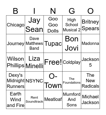 Jenna's Bridal Shower Singo Bingo Card