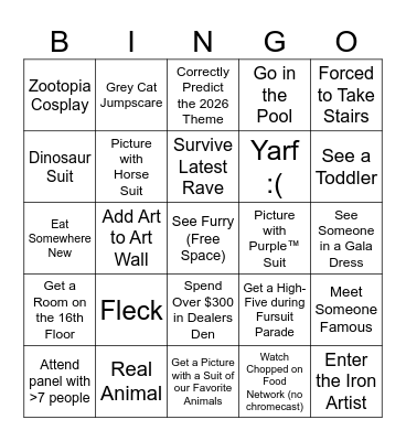 FM 2025 Bingo Card