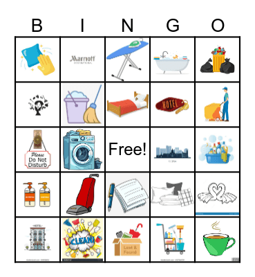 HOUSEKEEPING BINGO!!! Bingo Card