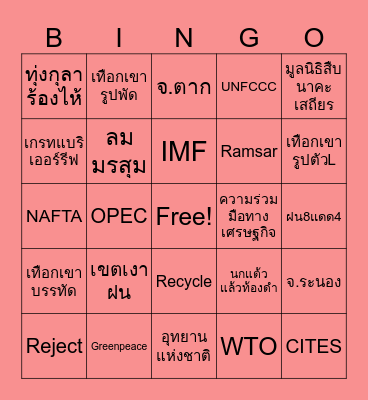 Social Bingo Card