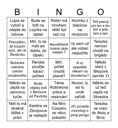 Březová 09/2024 Bingo Card