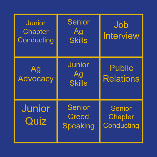 LDE BINGO Card