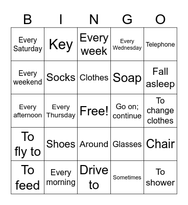Master ASL- Unit 6 & 7 Bingo Card