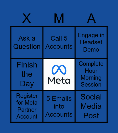 META Bingo Card