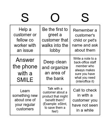 Relational-Responsiveness-Integrity Bingo Card