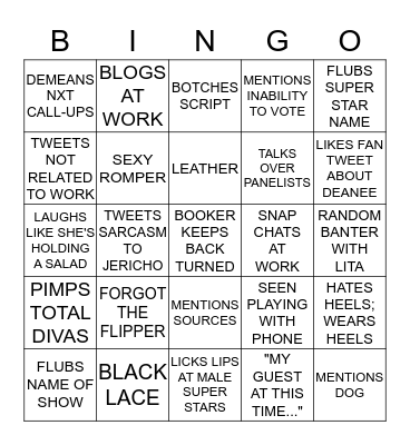 BATTLEGROUND BINGO! Bingo Card
