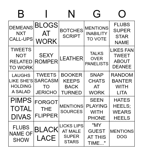 BATTLEGROUND BINGO! Bingo Card