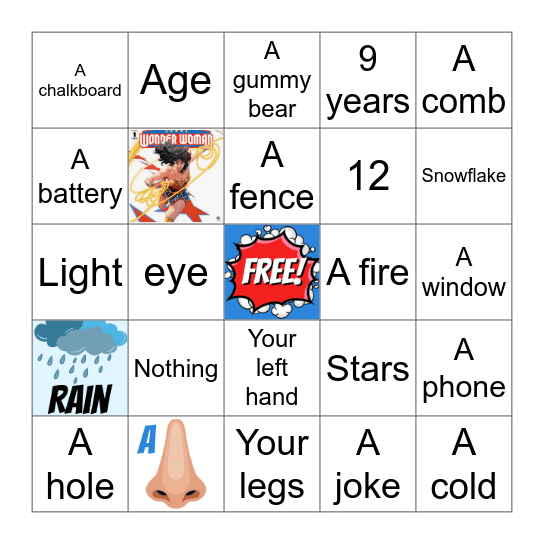 EAW RINGO Bingo! Bingo Card