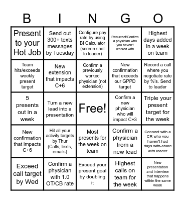 Fall Bingo - PR Bingo Card