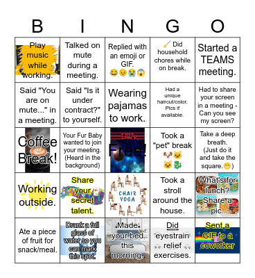 Belonging Week Bingo Card