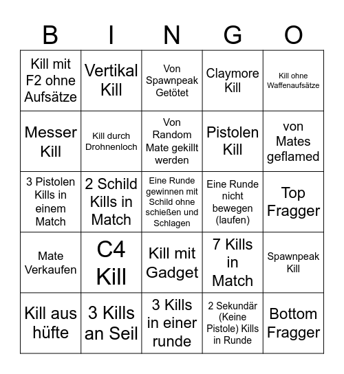 R6 Bingo Card