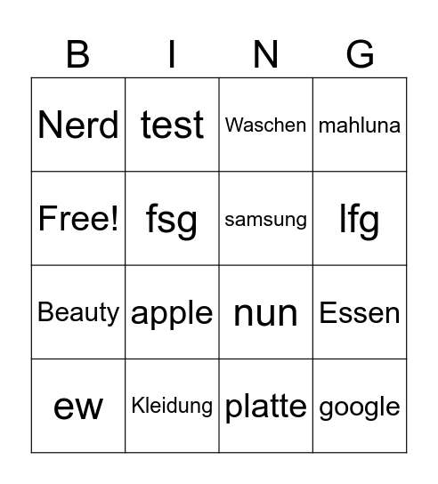 BatN Bingo Card