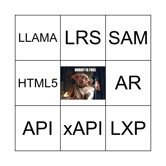Acronym Anarchy Bingo Card