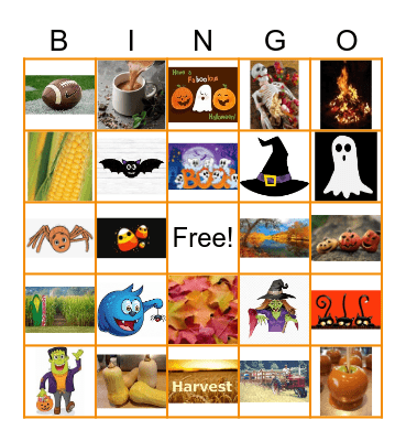 Autumn Bingo Card