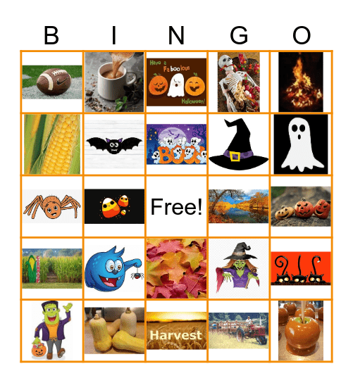 Autumn Bingo Card