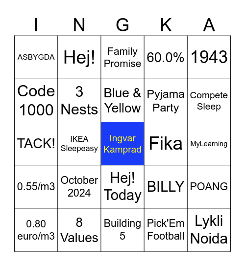 Bingo Card
