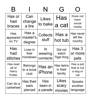 Invitation Homes - ICEBREAKER BINGO! Bingo Card