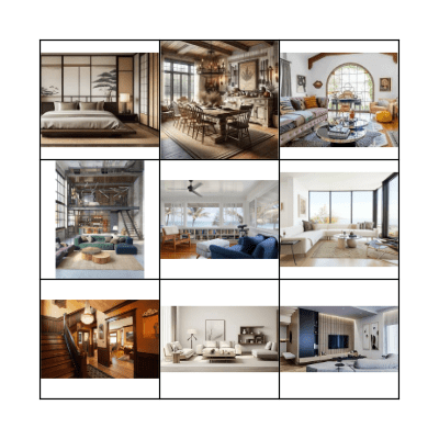 Interior Designing Bingo Card
