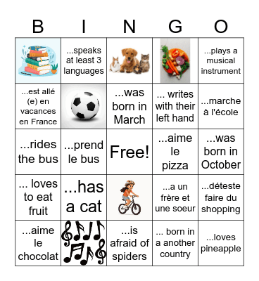 Find Someone Who... Bingo Card