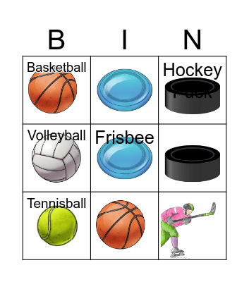 Sports Bingo Card