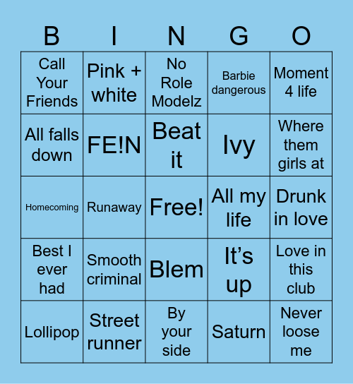 Bingo For the Culture Bingo Card