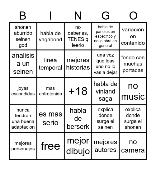 video de pq leer seinen Bingo Card