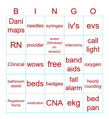 REHAB WEEK Bingo Card