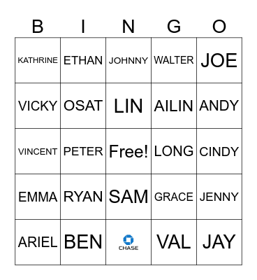 EAW Bingo Card