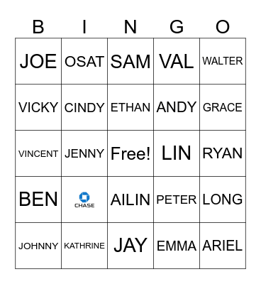 EAW Bingo Card