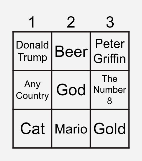 Infinite Craft Bingo Card