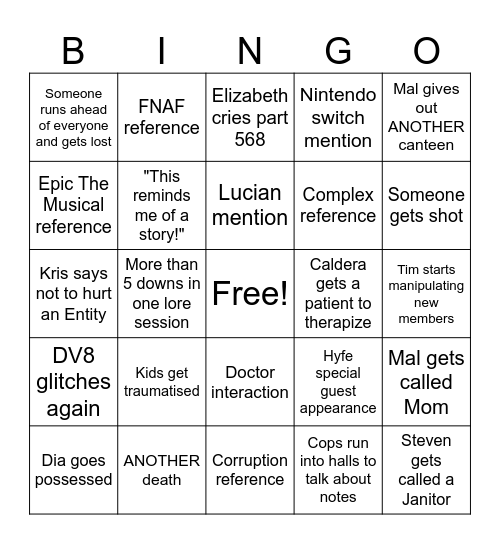 WARRENSMP WEEK 2 BINGO Card