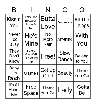 R&BINGO Card